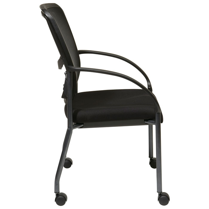 Pro-Line II ProGrid Back Rolling Visitor's Chair | DCG Stores