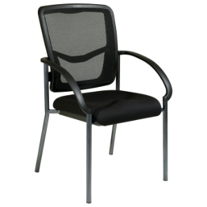 Pro-Line II ProGrid Back Visitor's Chair with Nylon Arms 