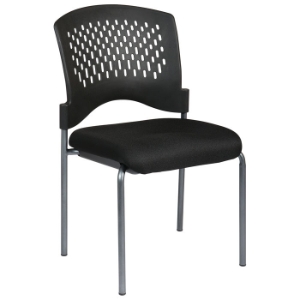 Pro-Line II Ventilated Back Stacking Visitor's Chair with Tube Legs 