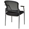 Pro-Line II Stacking ProGrid Contoured Back Visitor's Chair with Nylon Arms - OSP-86710
