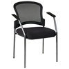 Pro-Line II Stacking ProGrid Contoured Back Visitor's Chair with Nylon Arms - OSP-86710
