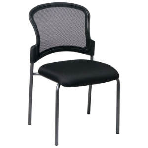 Pro-Line II Stacking Titanium Finished Legs Visitor's Chair 