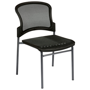 Pro-Line II Stacking ProGrid Seat and Back Visitors Chair (Set of 2) 