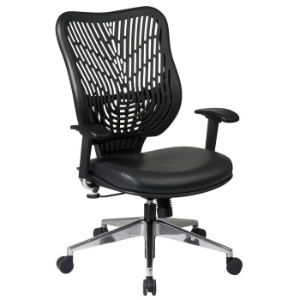 Space Seating 88 EPICC Series Black Vinyl Seat Executive Chair 