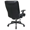 Space Seating 93 Series Deluxe Black Leather Conference Chair - OSP-9333