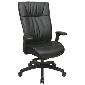 Space Seating 937 Series Contemporary Leather Executive Chair 