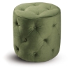 Curves Tufted Spring Green Round Ottoman - OSP-CVS905-G28