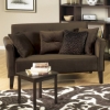 Avenue Six Bel Air Loveseat in Queens Chocolate - OSP-BLA52-C53