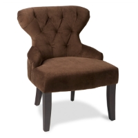 Avenue Six Curves Chocolate Hour Glass Chair