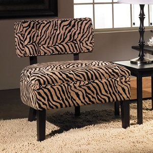 Avenue Six Curves Button Back Chair in Simba 