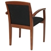 Kenwood Black Fabric Seat and Back Guest Chair in Light Cherry Finished Frame (Set of 2) - OSP-KEN-1292-LCH