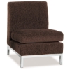 Park Avenue Armless Chair in Chocolate Chenille - OSP-PAV51N-C21