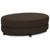 Avenue Six Roundabout Chocolate Oval Ottoman - OSP-RAB905-C12