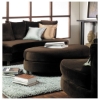 Avenue Six Roundabout Chocolate Oval Ottoman - OSP-RAB905-C12