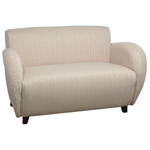 Loveseat with Cherry Finished Feet 