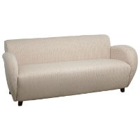 Sofa with Wide Curved Arms