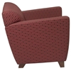 Contemporary Club Chair with Cherry Finished Feet - OSP-SF8471