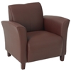 Breeze Eco-Leather Club Chair with Cherry Finished Feet - OSP-SL2271EC