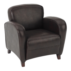 Embrace Mocha Eco-Leather Club Chair 