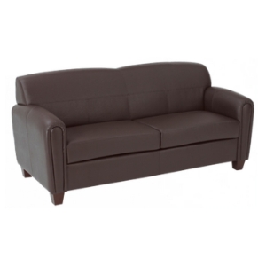 Pillar Contemporary Sofa with Wood Feet 