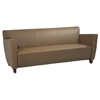 Contemporary Armchair, Loveseat, and Sofa Set in Taupe Leather - OSP-SL8871-SL8872-SL8873