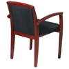 Sonoma Wood Guest Chair with Black Fabric Seat (Set of 2) - OSP-SON-1292-CHY