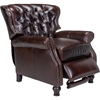 Cambridge Leather Recliner - Button Tufted, Shalimar Cocoa - OHF-2568-10SHLCOC