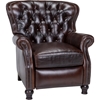 Cambridge Leather Recliner - Button Tufted, Shalimar Cocoa - OHF-2568-10SHLCOC