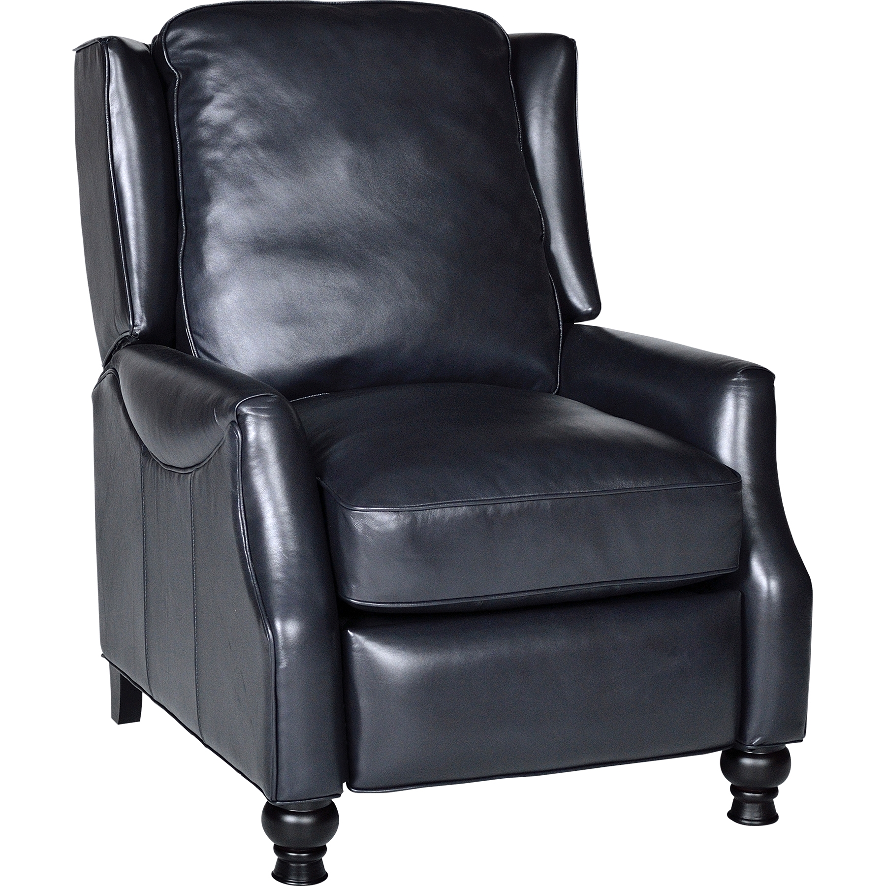 Charles Leather Recliner Vintage Navy DCG Stores