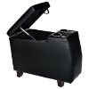 Florence Entertainment Wedge - Royal Black Leather - OHF-8645-15ROYBLK