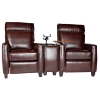 Florence 3 Piece Home Theater Seating - Royal Auburn Leather - OHF-8645-22ROYAUB