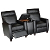 Florence Entertainment Wedge - Royal Black Leather - OHF-8645-15ROYBLK