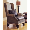 Bali Wingback Lounge Chair - Cushion, Rattan Weave - PAD-255-1