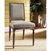 Bluff Point Dining Chair - Sand Linen, Burnt Driftwood Finish - PAD-BLU12-C41