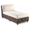 Loft Chaise Lounge - Abaca Twist, White Fabric Cushions - PAD-LOFT12