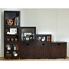 Modulare Wooden 2-Shelf Bookcase - Dark Mahogany - PAD-MOD02-DK