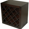 Modulare Wooden Wine Bottle Storage - Dark Mahogany - PAD-MOD07-DK