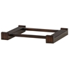 Modulare Wooden Open Back Quad Shelf - Dark Mahogany - PAD-MOD03-2SIDE-DK