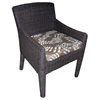 Outdoor Bay Harbor Wicker Dining Armchair - Fabric Cushion - PAD-OL-BAH11