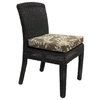 Outdoor Bay Harbor Wicker Dining Side Chair - Fabric Cushion - PAD-OL-BAH12