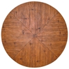 60" Round Chat Table - Cast Stone, Crushed Bamboo Detail - PAD-OL-OCBTOP-60-OL-VST05BASE