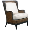 Palm Beach Outdoor Wing Chair - Cushions, Rattan Weave - PAD-OL-PLB01