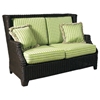 Terrace Outdoor Loveseat - Cushions, All-Weather Wicker - PAD-OL-TER03R
