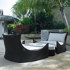 Tides Outdoor Double Lounge - Cushions, Octagonal Weave - PAD-OL-TID23