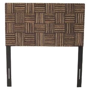 Plaid Low Headboard - Abaca Twist 