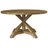 Salvaged Wood Round Dining Table - Pedestal Base - PAD-SAL13-60