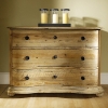 Salvaged Wood 3-Drawer Dresser - Molding, Bun Feet - PAD-SAL24