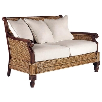 Trinidad Loveseat - Rattan Weave, Cushions