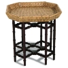 Urban Octagonal End Table - Rattan Weave 