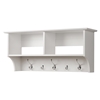 36 Inch Wide Hanging Entryway Shelf - White - PRE-WEC-3616